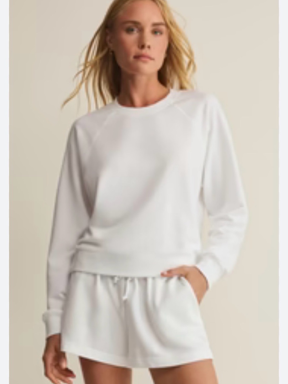 69. Zella White Crewneck Sweater
